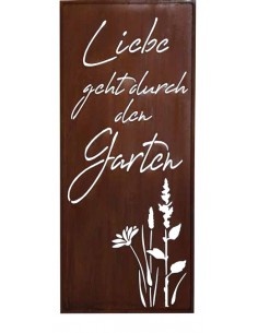 Sichtschutzwände und Paravents Sichtschutzwand - Liebe geht durch den Garten - Höhe 200 cm Paravent"Liebe geht durch denGarten"