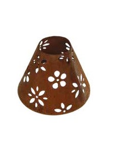 ausgefallene Tischdekoration  Weinglas Lampenschirm - FLowery - 12 cm hoch 
Upcycling alter Weingläser mit diesen Weinglas-Lamp