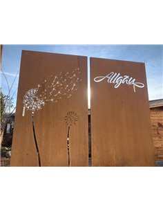 Sichtschutzzaun Metall - Allgäu - Höhe 180 cm -Trennwand für den Garten 2