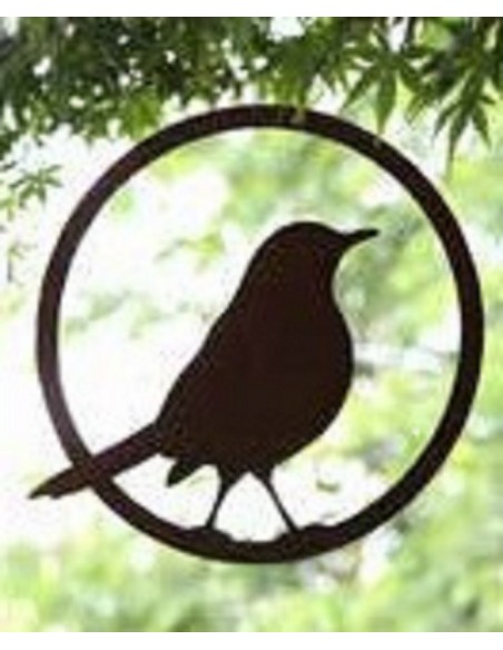 Vogel Deko Vogel im Ring - Amsel - zum Hängen