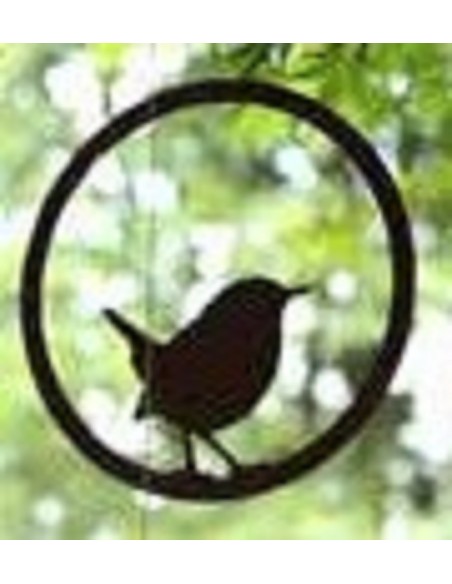 Deko zum Hängen Deko Vogel im Ring - Zaunkönig - zum Hängen Ø 18 cm Der Zaunkönig als Deko Vogel im Ring ist ganz einfach aufzuh