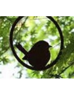 Deko zum Hängen Deko Vogel im Ring - sitzend - zum Hängen - Ø 16 cm Dieser sitzende Deko-Vogel im Ring ist eine schöne Dekoratio