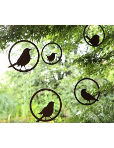 Deko zum Hängen Deko Vogel im Ring - Zaunkönig - zum Hängen Ø 18 cm Der Zaunkönig als Deko Vogel im Ring ist ganz einfach aufzuh 2