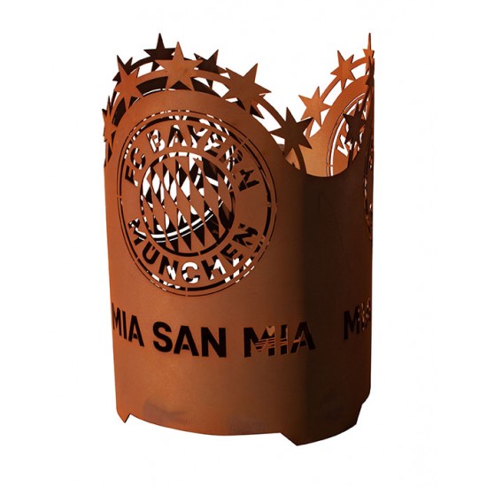FC Bayern Feuerkorb rund  - Mia san Mia - FCB Feuertonne - 5 Sterne Design