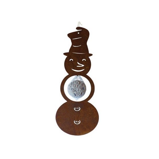 Katalogartikel Schneemann mit Meisenknödel Höhe 33cm,
Breite 13cm
