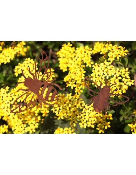 Käfer - Biene und Co als Gartendeko Figuren Bienenhänger mit Ausschnitten - Breite 16 cm - Höhe 11 cm Breite 16 cm -
Höhe 11 cm