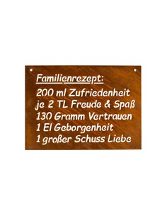 Start Rostschild Familienrezept - Höhe 26 cm Für eine glückliche Familie brauchst du auch das passende Familienrezept:
200 ml Z