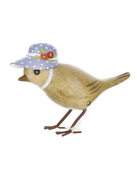 Start Naturholz Deko Vogel mit gepunktetem Hut - blau Süßes Vögelchen aus Naturholz
Dieses Vögelchen mit ihrem süßen gepunktete