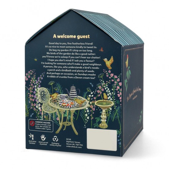 Start Naturholz Deko Vogel mit gepunktetem Hut - blau Süßes Vögelchen aus Naturholz
Dieses Vögelchen mit ihrem süßen gepunktete