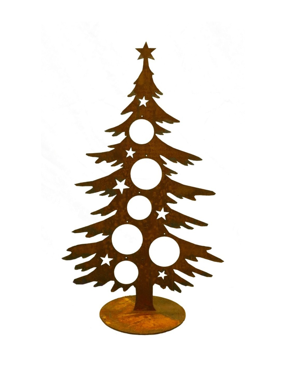 Metall Deko Weihnachtsbaum 76 cm Christbaum Kugel Halter Tannenbaum mit Stern 