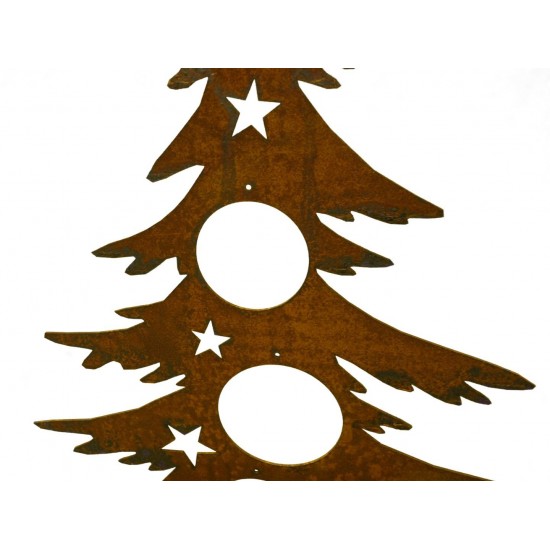 Weihnachtsbaum Metall 60 cm hoch für Christbaumkugeln - Dekotanne