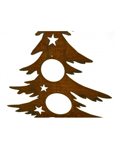 Weihnachtsbaum Metall 60 cm hoch für Christbaumkugeln - Dekotanne