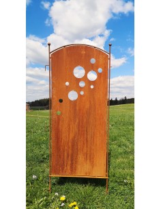 Sichtschutz Garten Günstig Sichtschutz Garten - perfora - mit Kreisen - Höhe 190 cm - zum Stecken 
Höhe 190 cm
Höhe Blech  2
