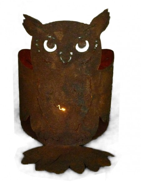 Windlicht "Eule" perfekte Innendekoration