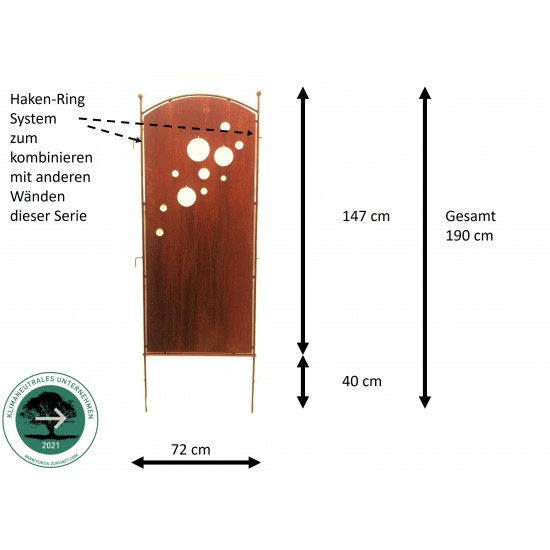 Sichtschutz Garten Günstig Sichtschutz Garten - perfora - mit Kreisen - Höhe 190 cm - zum Stecken 


Höhe 190 cm
Höhe Blech 
