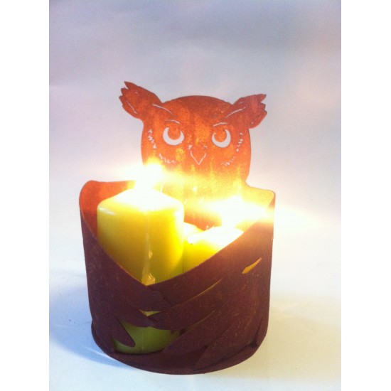 Windlicht "Eule" perfekte Innendekoration