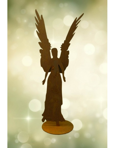 Figur Engel Celeste aus 3 mm Stahl, Höhe 87 cm