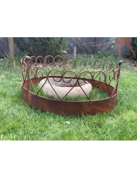 Gartenzaun Deko Deko Rasenkante - Gartenzaun gebogen mit Herzen Schöne verspielte Rasenkante mit Herzchen. 3 Stück zusammen erge