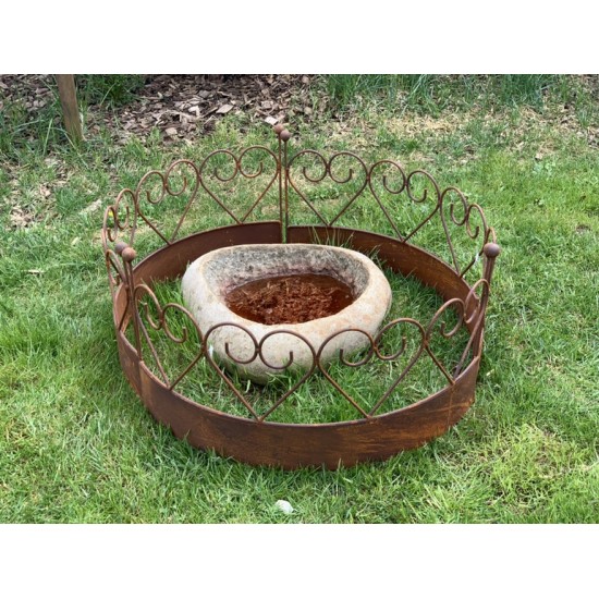 Gartenzaun Deko Deko Rasenkante - Gartenzaun gebogen mit Herzen Schöne verspielte Rasenkante mit Herzchen. 3 Stück zusammen erge