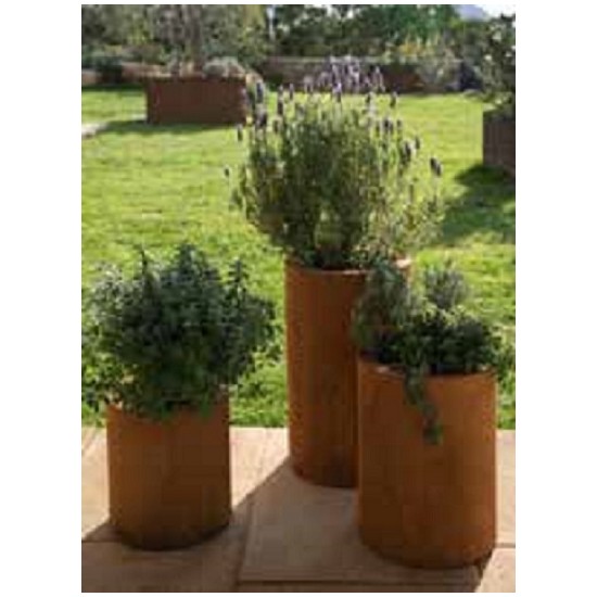 Pflanzgefäße + Schalen + Kronen Pflanztopf mit Rand - groß - Höhe 40 cm - Ø 27 cm Tolle Pflanzmöglichkeit für Deine Blumen im Ga