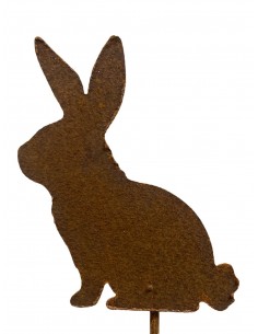Osterdeko Hasen Pärchen Gusseisen Metall Osterhase Skulptur Figur Osterhasen 