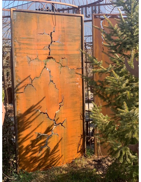 Sichtschutzwände und Paravents Sichtschutzwand - Flash 1 - mit großflächigen Rissen - Höhe 200 cm Paravent Flash mit Rissausschn