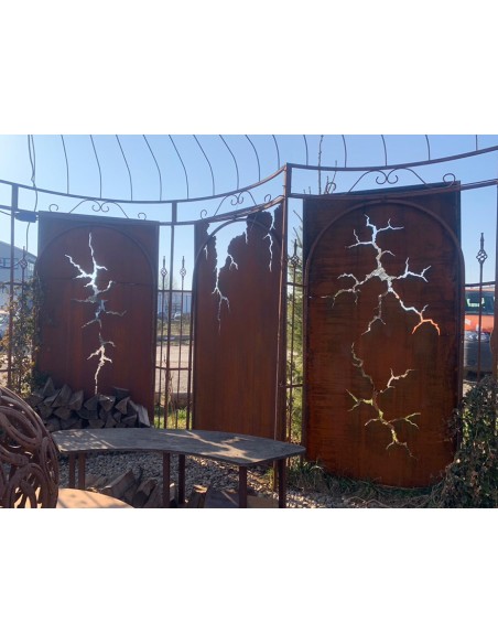 Sichtschutzwände und Paravents Sichtschutzwand - Flash 2 - mit Rissausschnitten oben Höhe 200 cm Paravent Flash mit Rissausschni