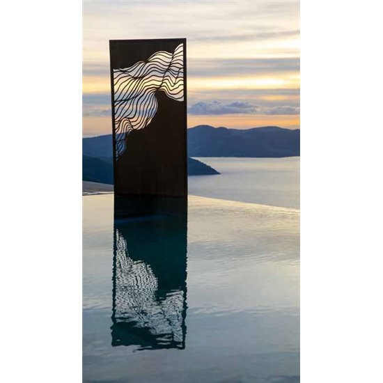 Sichtschutzwand Fluidity - Höhe 200 cm