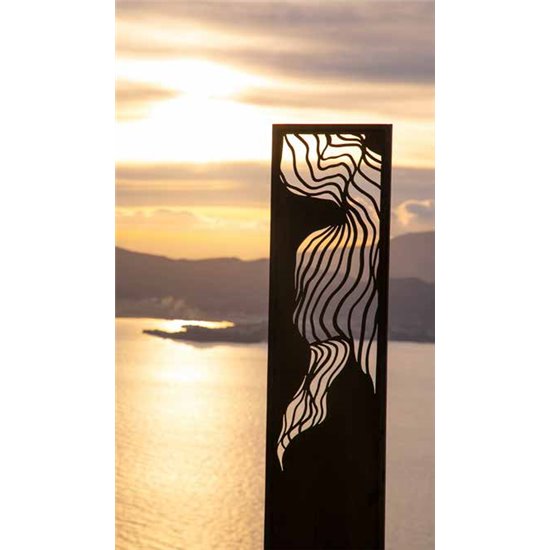 Sichtschutzwand Fluidity schmal - Höhe 200 cm