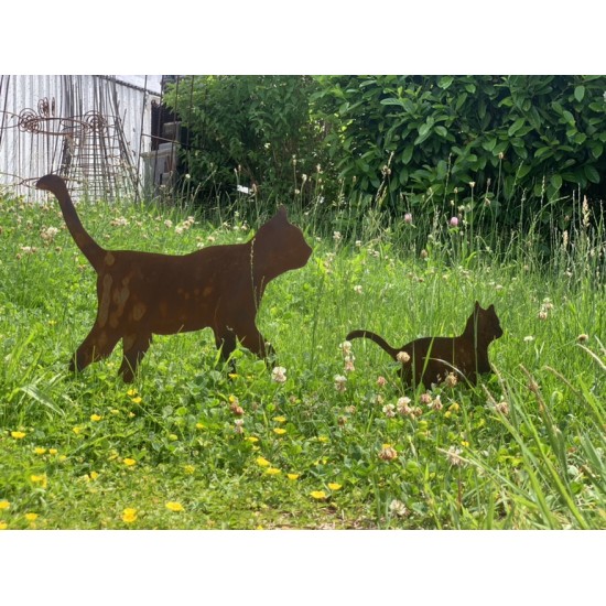 Deko Katzen und Mäuse Gartenfigur Katzenfamilie für den Garten als Gartenstecker - 3er Set Gartenstecker Katzenfamilie

Tolle 