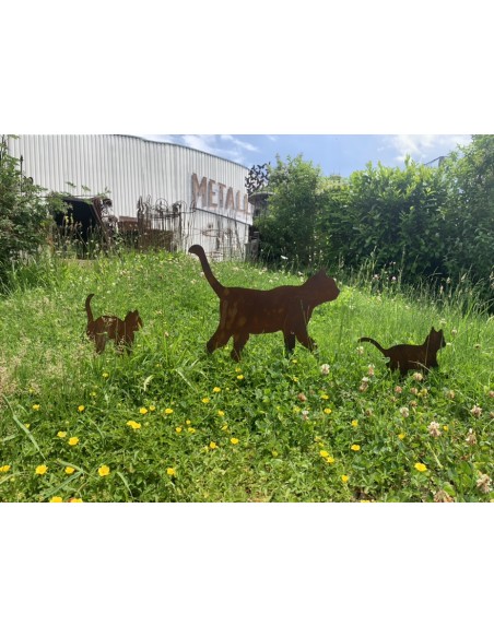 Deko Katzen und Mäuse Gartenfigur Katzenfamilie für den Garten als Gartenstecker - 3er Set Gartenstecker Katzenfamilie

Tolle