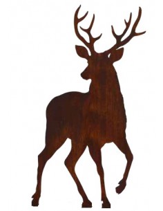 Weihnachtsdeko Hirsch von vorne mit Rohr für Stab 12 mm - Höhe 158 cm Größe 3 
Hirsch von vorne mit Rohr für Stab 12 mm
Höhe 1