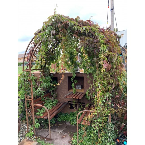 Gartenpavillon - Carisma - mit Massivholzbank...