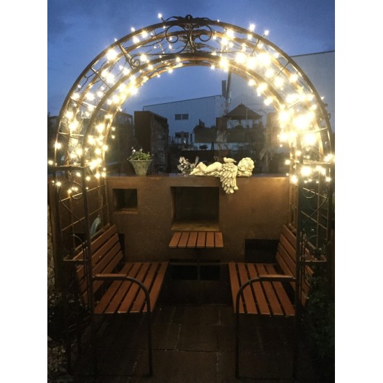 Gartenpavillon - Carisma - mit Massivholzbank...