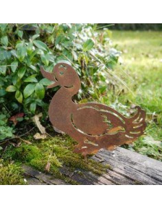 Set von 4 Metall Garten Ente Dekoration Enten Familie Garten Pfähle Eisen  Tiere geformt Hof Bauernhaus Dekor Outdoor Schwarze Enten Silhouette Für  Kunst Backy