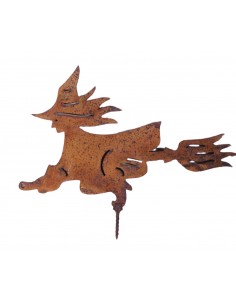 Hexe auf Besen zum Schrauben - Höhe 12 cm 
Höhe 12 cm
Breite 18 cm