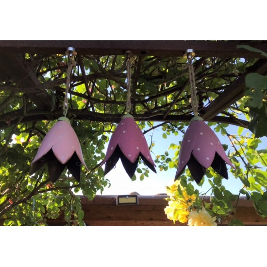 Deko zum Hängen 3er Set - Blüte zum Hängen - Thalia - pink - Ø 8 cm Die Thalia in 3 unterschiedlich hellen Pink-Tönen eignen sic