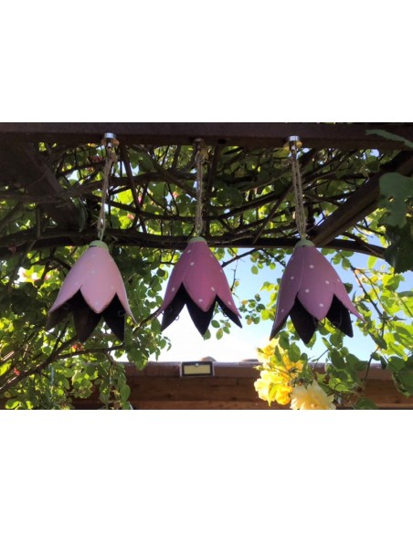 Deko zum Hängen 3er Set - Blüte zum Hängen - Thalia - pink - Ø 8 cm Die Thalia in 3 unterschiedlich hellen Pink-Tönen eignen sic