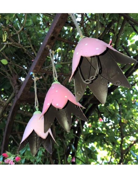 Deko zum Hängen 3er Set - Blüte zum Hängen - Thalia - pink - Ø 8 cm Die Thalia in 3 unterschiedlich hellen Pink-Tönen eignen sic