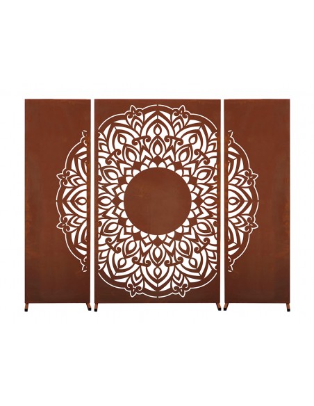 Trennwand Set Metall - Mandala, Höhe 180 cm - 3er Set