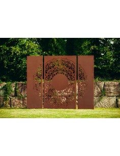 Trennwand Set Metall - Mandala, Höhe 180 cm - 3er Set 2
