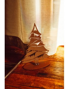 Deko Wintertanne aus Metall - Höhe 30 cm 2