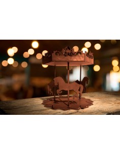 Deko Karussell aus Metall - Höhe 31 cm 2