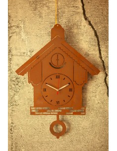 Kuckucksuhr aus Metall - Höhe 51 cm 2