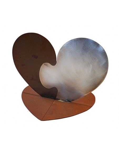 Puzzle Herz aus Metall - 2-teilig - Höhe 17 cm