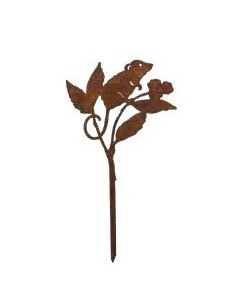 Tierstecker Edelrost Gartenstecker - Haselmaus - Höhe 30 cm Das süße kleine Nagetier als Gartenstecker für Deine Deko Zuhause. D