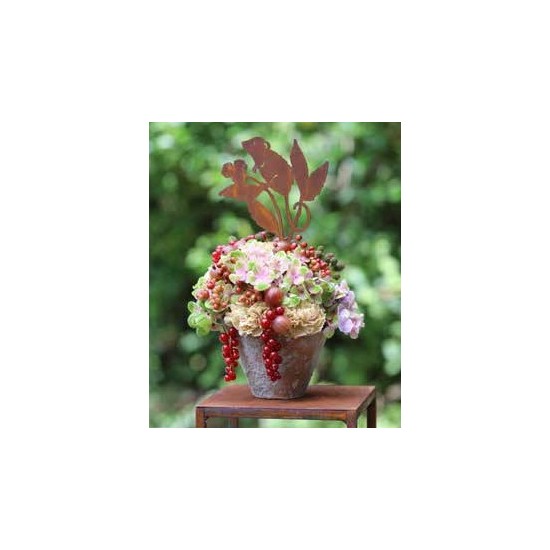 Tierstecker Edelrost Gartenstecker - Haselmaus - Höhe 30 cm Das süße kleine Nagetier als Gartenstecker für Deine Deko Zuhause. D