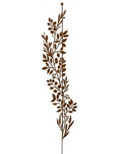 Blätter und Zweige Gartenstecker - Botanik - Gesamthöhe 180 cm - mit Kugel Schöner Gartenstecker - Botanik - mit Blätter, kann z