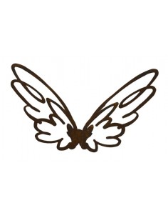 Weihnachtsdeko Flügel zum Hängen - Bleistiftzeichnung - Skizzenflügel - Breite 22 cm - Höhe 11 cm Schöne Flügel zum Aufhängen al
