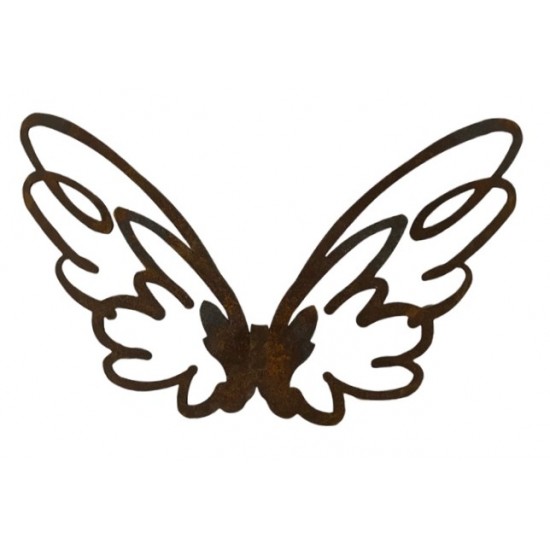 Weihnachtsdeko Flügel zum Hängen - Bleistiftzeichnung - Skizzenflügel - Breite 22 cm - Höhe 11 cm Schöne Flügel zum Aufhängen al